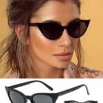 wide eye cat eye sunglasses