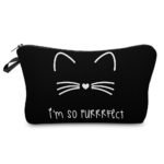 i'm so purrrfect cosmetic bag case
