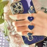 color hearts bracelet phone cover for iphone