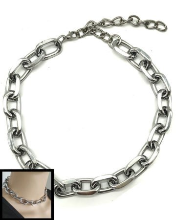 thick chain choker necklace