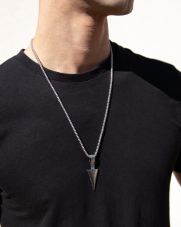 norse arrow head pendant necklace