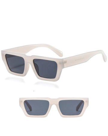 mens square semi transparent sunglasses lucent