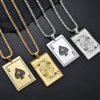 Poker Card Necklace ACE or KING (Stainless Steel)